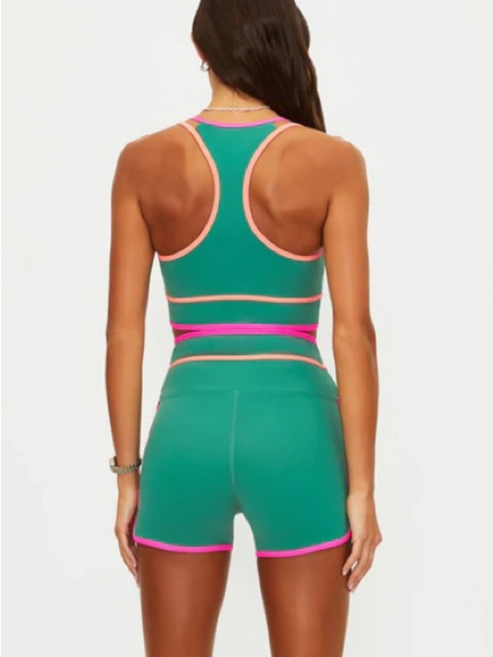 Beach Riot Anari Top Rally Green Colorblock - Picture 3 of 5